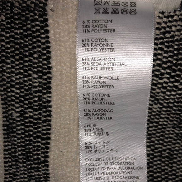 Nwt Anthropologie Woven Stripe Pom Blanket - Picture 5 of 5